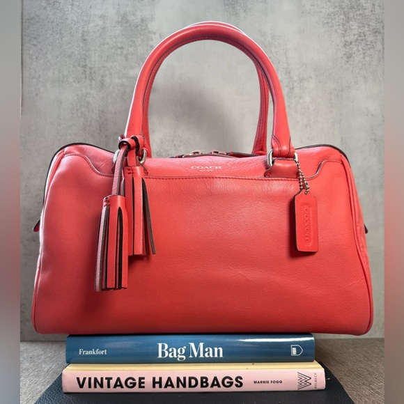 Coach Handbags - Coach Legacy Haley Satchel – Coral Leather – Restored by “the Cobbler”